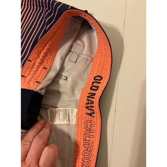 Old Navy Swim Trunks Gradient Stripe Quick Dry Board Shorts Size 34 - Picture 4 of 8